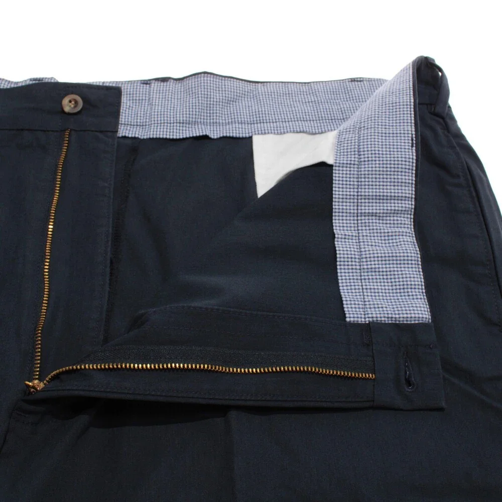 Frank's Pants NWT Chinos / Casual Pants Size 46 US in Navy Blue Polyester Blend